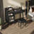 Black Makeup Vanity Desk, Drawers, Cabinet, Charging Function, Comfortable Sitting Stool With Soft Pu Upholstery, Four Desktop Storage, Semi-Transparent Glass Door Craftsmanship Space Soft-Seated-329764123