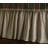 Farmhouse Brown Stripe Gathered Cotton 18" Bed Skirt-33383379