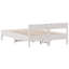 Vidaxl Bed Frame With Headboard Solid Wood Pine-120745395-120745406