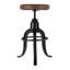 Knight Swivel Upholstered Bar Stool with Metal Frame