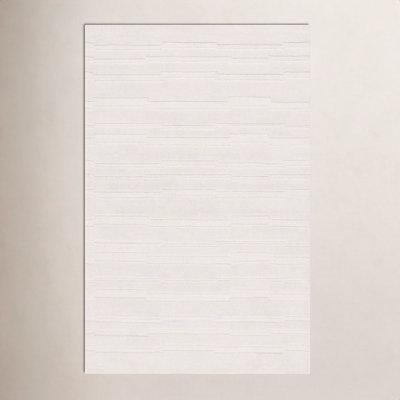 Elona Ivory Hand-Tufted Geometric Wool Rug