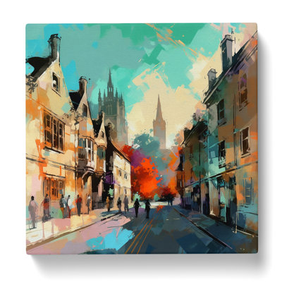 City Of Cambridge Expressionism - Print
