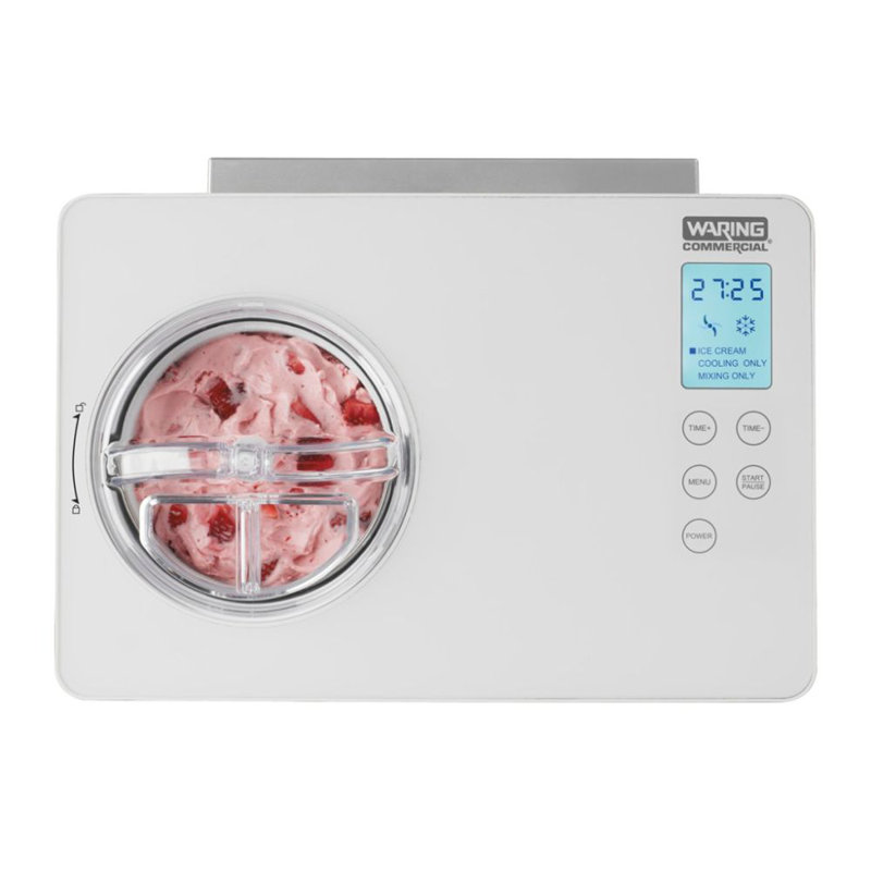 Waring 2-Quart Silver Stainless Steel Ice Cream Maker