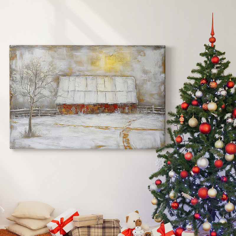 Christmas Holiday Arts - Toile tendue avec châssis, H 18 po x l 27 po