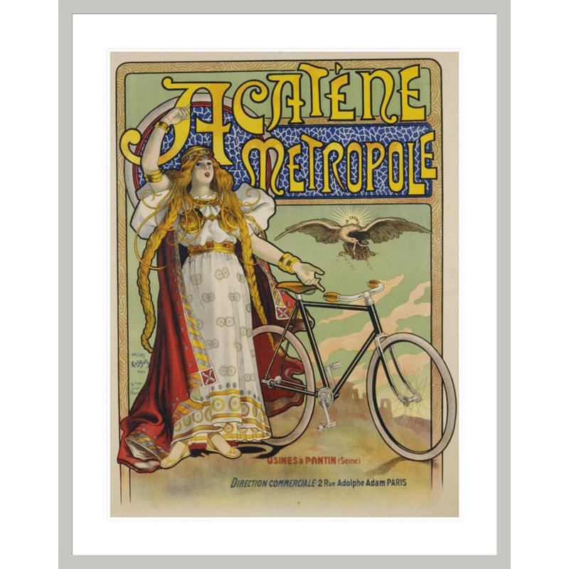 Affiche «Acatene Metropole» par Charles Tichon d'après Lucien Baylac, impression giclée encadrée, 41.5" H x 32.95" W