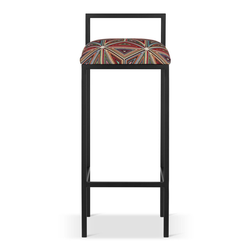 Makeva Upholstered Counter Stool with Metal Frame