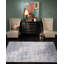 Wool Abstract Area Rug in Gray/White