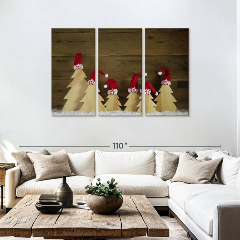 Sapins de Noël, H 48 po x l 74 po