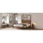 Solid Wood Canopy Bed Frame Four Posters Bed No Box Spring Needed,Queen Size