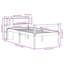 Bookcase Bed Without Mattress Solid Wood Pine-336145108