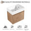 24" Wall Mounted Single Bathroom Vanity with Resin Top-112863067