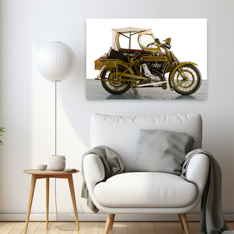 1915 Motosacoche 996Cc Combinaison de motocyclette, paysage abstrait classique, art mural, H 24 po x l 36 po