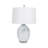 Ivy Bronx Elegant 27" Blue/White 2-Tone Table Lamp