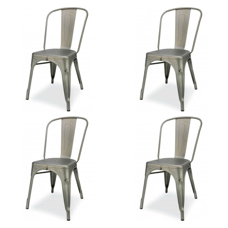 Chaise d’appoint de salle à manger empilable pour patio Culver