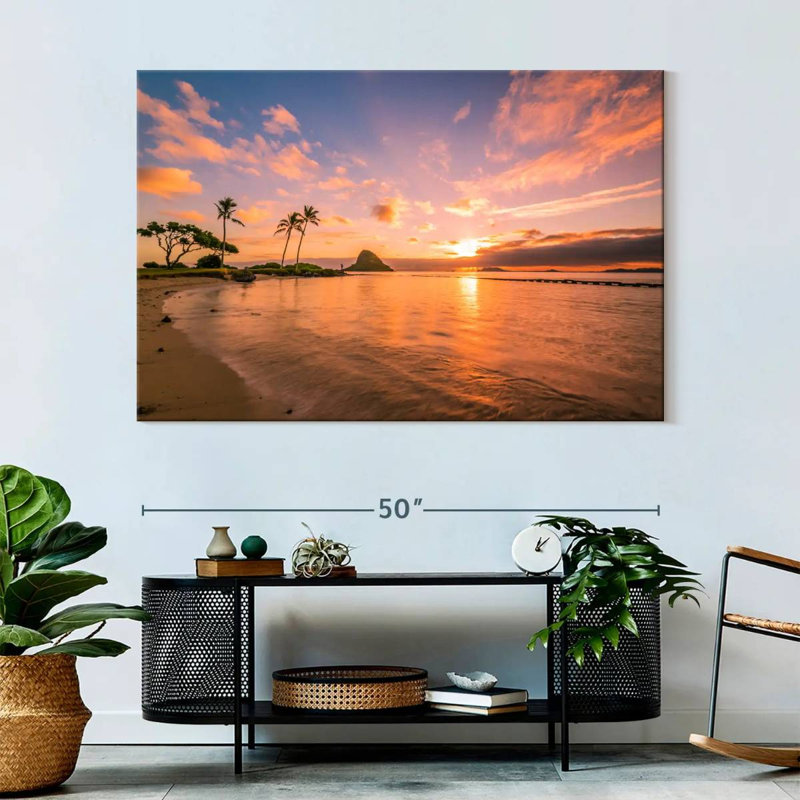 Coucher de soleil tropical Gillard Hawaii, H 34 po x l 51 po