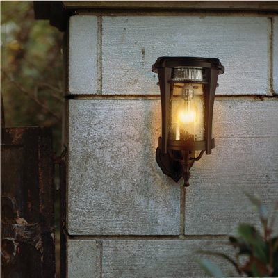 Ampoule solaire Aurora avec mur, pilier et monture 3 po