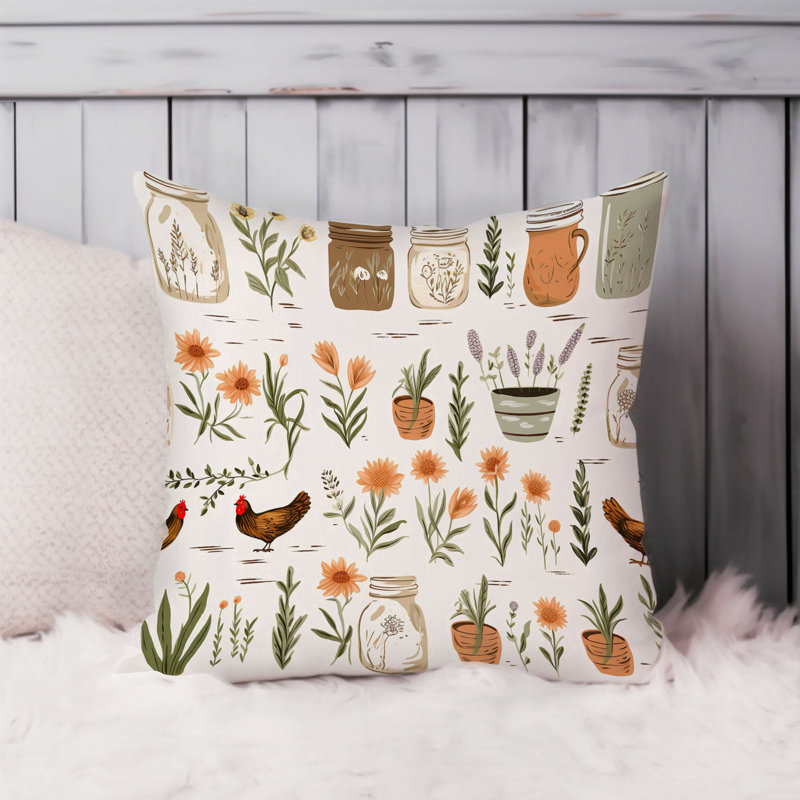 Rustic Farmhouse Pattern IV, 20"H x 20"W