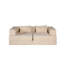 Compression, 2 places, modulaire désossé, lit convertible, sans assemblage, beige, modulaire au sol pour salles de jeux, tissu chenille, petits appartements-1501094618