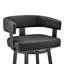 Chaise de bar 26 po noire