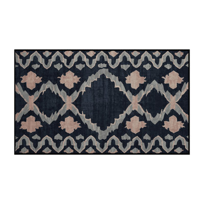 Tapis gris soyeux et moelleux