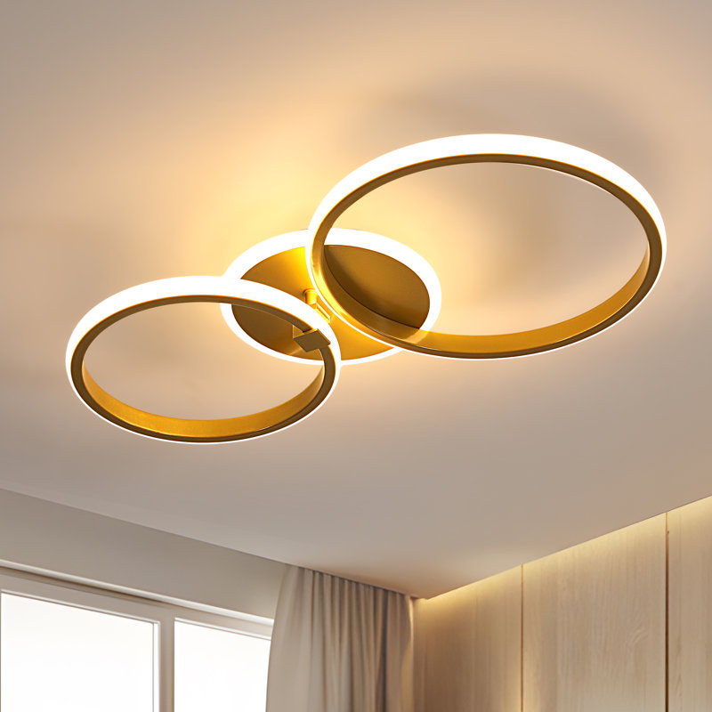 Clarina 3 -Light 52cm LED Flush Mount Ceiling Light, 3000K