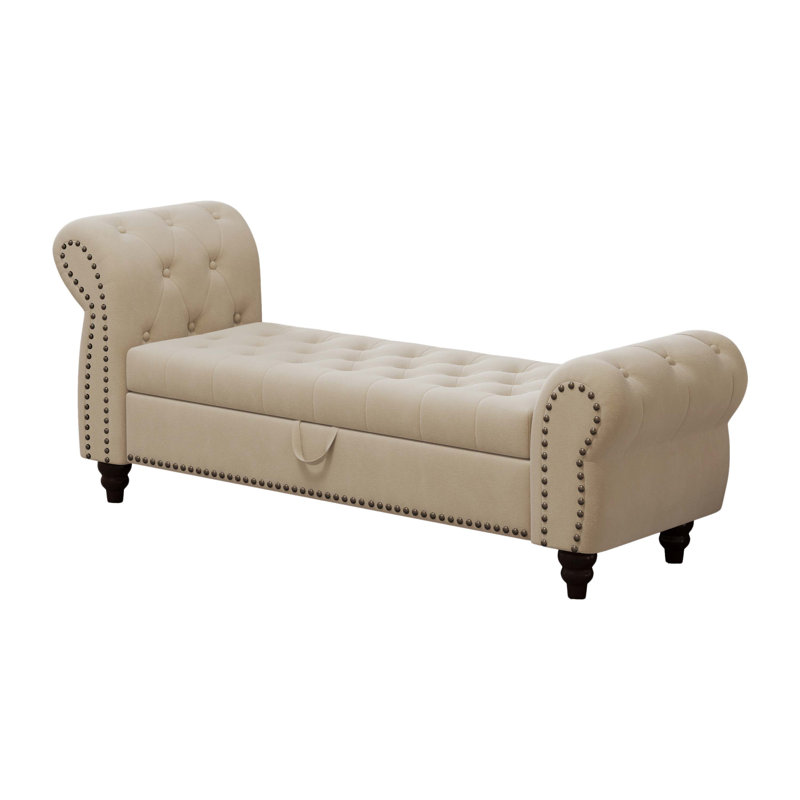 Baxton Studio Ipswich Grey Linen Bench Baxton Studio Ipswich Grey Linen Bench