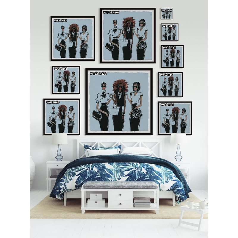 Best Friend Forever 1 Piece Single Picture Frame Painting, 30cm H x 30cm W