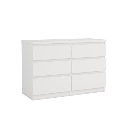 Nightstand with 3 Drawers,Set of 2,Beside Table with Drawers Handle Free Design