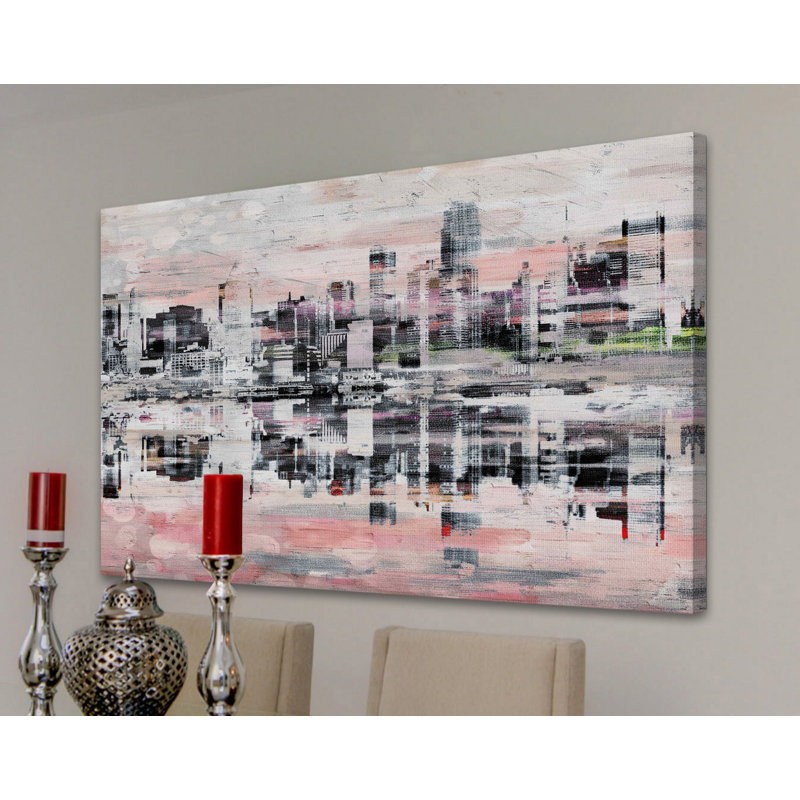 Reproduction d’art sur toile tendue « pittoresque nyc », H 16 po x l 24 po x P 1,5 po