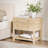 25''W Nightstand with Drawer, Shelf and Pull-out Tray-1823262972-1812515868