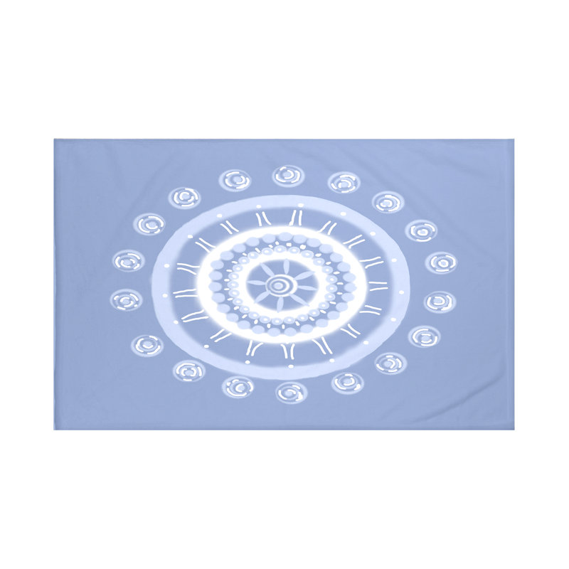Beachy Keen Throw Blanket, 60" L x 50" W, Cornflower (Light Blue)