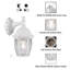 Luminaire extérieur pour véranda murale-65459562