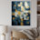 Comfort of Glory, expressionnisme abstrait bleu I - peinture abstraite, art mural, salon