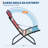 Rainbow Stripe Folding Beach Chair with Headrest & Cup Holder, Portable Heavy Duty Camping Lounge Chair for Beach, Pool, Patio & Outdoor Relaxation