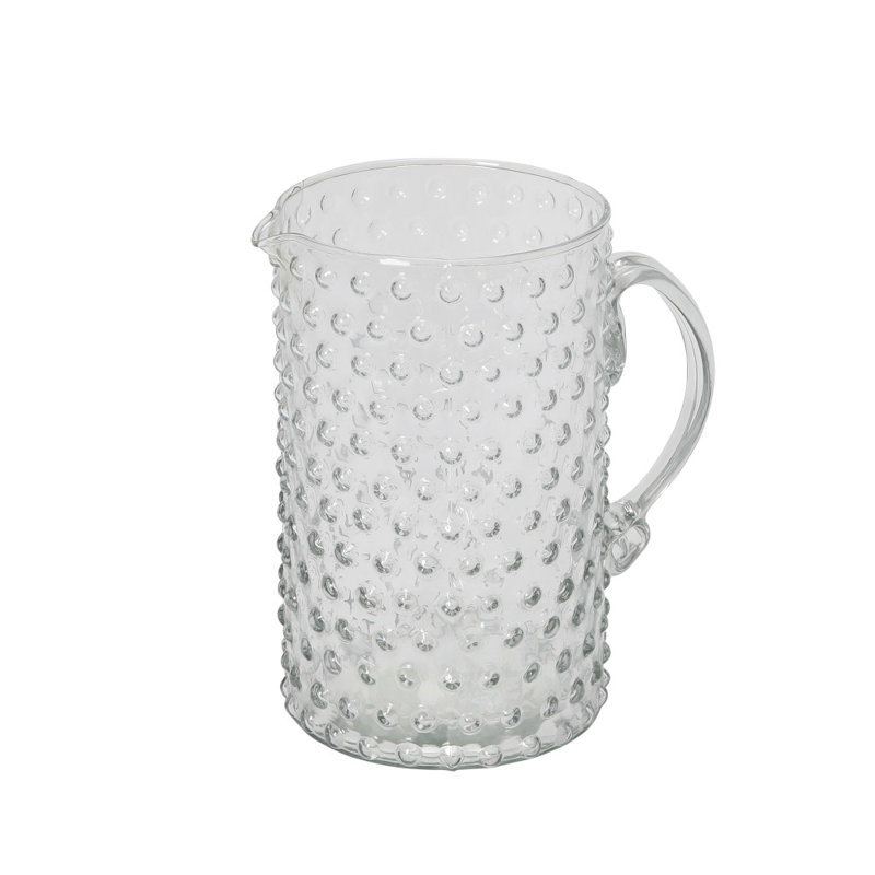 Pichet en verre soufflé à la main