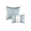 Très grand médaillon argenté, lavable à la machine, édredon 2 taies décoratives, conception classique, coussin décoratif et jupe de lit-122457326