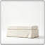 Banc rembourré en chenille avec rangement rabattable-1474001705