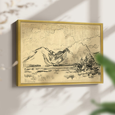 Hatched Horizon II -Framed Print - Restickable