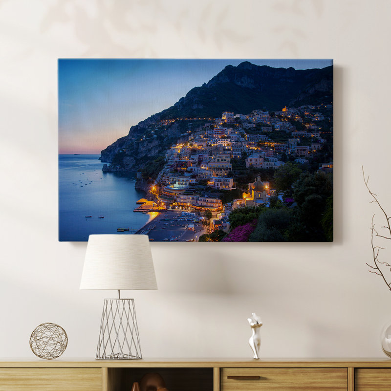 Positano Evening -Gallery Wrapped Cavas, 24" H x 36" W