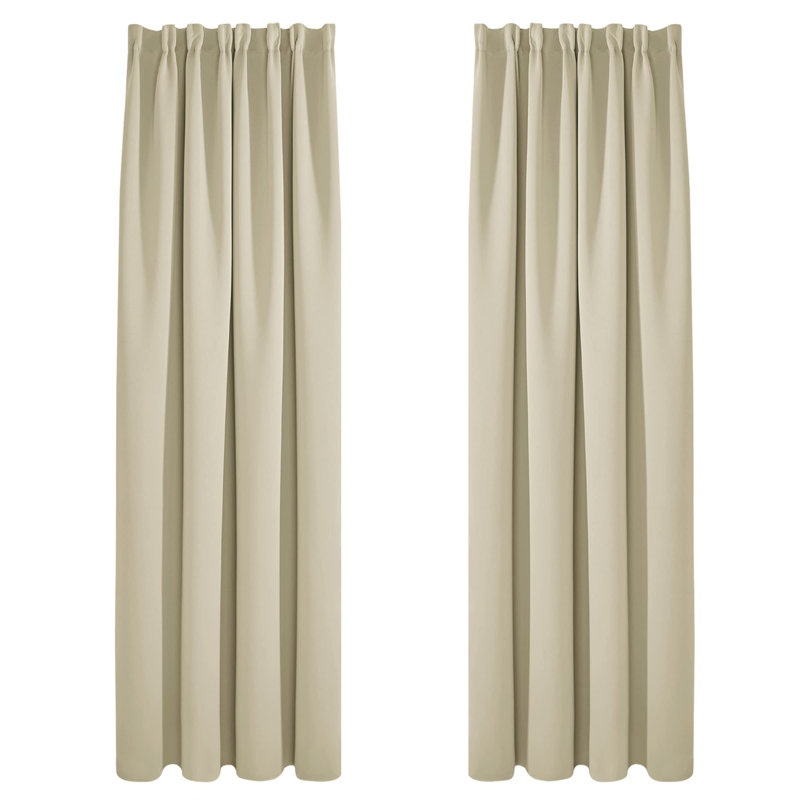 Reiana Blackout Curtain Pair, 55cm Width x 210cm Drop