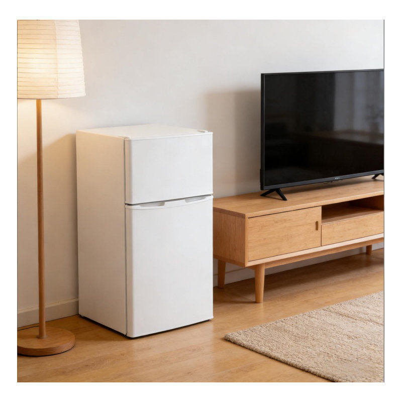 (Blanc) Réfrigérateur compact de bureau à domicile, mini-réfrigérateur