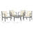 Acacia 4 - Person Patio Conversation Set with Cushions-12800918