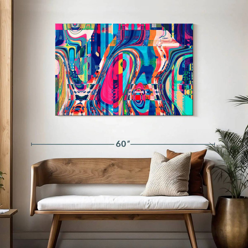 Avery Abstract Geometric Collage, 30" H x 45" W