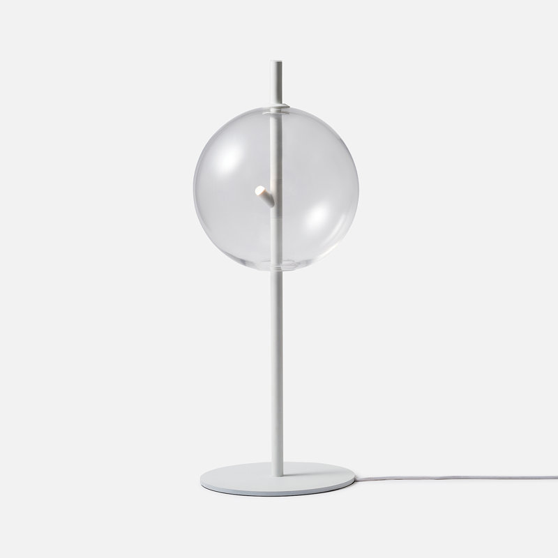 Metal Table Lamp, White