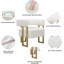 Fauteuil d'appoint avec structure en métal (ensemble de 2)-719785016