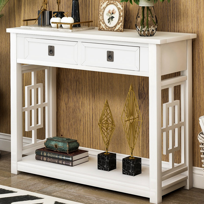 Albro 36'' Console Table, White