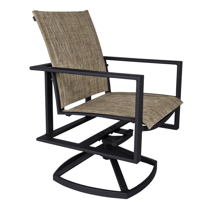 Studio Outdoor Rocker Chair, Augustine Gravel, Graphite