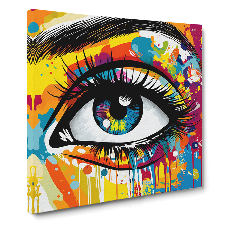 Eye Pop Art No.1 - Wrapped Canvas