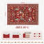 Tapis lavable Laurica Christmas Reindeer-1233921866