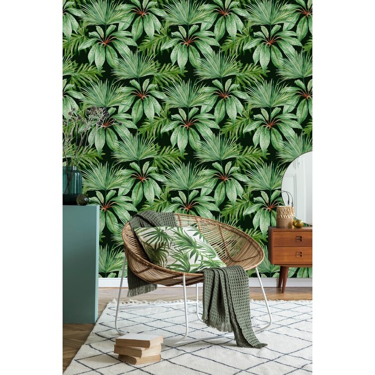 Bayou Breeze Bang Peel & Stick Floral Panel | Wayfair